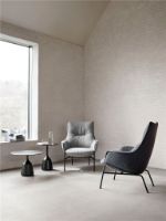 Billede af Wendelbo Aloe High Back Chair SH: 40 cm - Monta col. 8/Black Powder Coated Steel