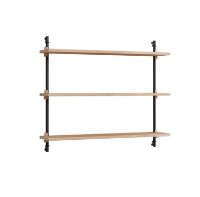 Billede af Moebe Wall Shelving Sets 65 x 85 cm - Oak/Black 