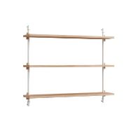 Billede af Moebe Wall Shelving Sets 65x85 cm - Oak / White 