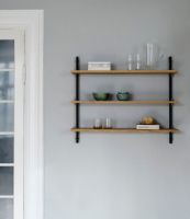 Billede af Moebe Wall Shelving Sets 85x85 cm - Oak/White  OUTLET