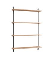 Billede af Moebe Wall Shelving Sets 115x85 cm - Oak/Black 

