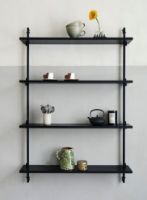 Billede af Moebe Wall Shelving Sets 115x85 cm - Oak/Black 
