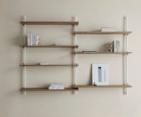 Billede af Moebe Wall Shelving Sets 115x85 cm - Oak/Black 
