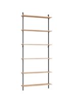Billede af Moebe Wall Shelving Sets 200x85 cm- Oak/Black 