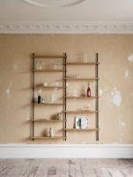 Billede af Moebe Wall Shelving Sets 200x85 cm- Oak/Black 