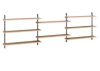 Billede af Moebe Wall Shelving Sets 65x239 cm - Oak/Black