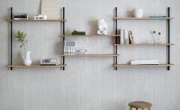 Billede af Moebe Wall Shelving Sets 65x239 cm - Oak/Black