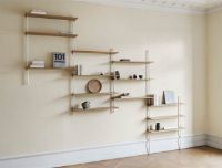 Billede af Moebe Wall Shelving Sets 65x316 cm - Oak/White 