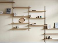 Billede af Moebe Wall Shelving Sets 65x316 cm - Oak/White 
