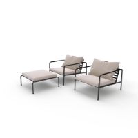 Billede af HOUE Avon Lounge Sæt 2 personer - Ash 