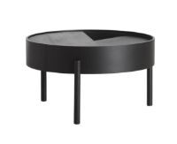 Billede af Woud Arc Coffee Table Ø: 66 cm - Black Painted Ash