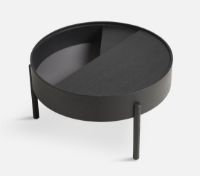 Billede af Woud Arc Coffee Table Ø: 66 cm - Black Painted Ash