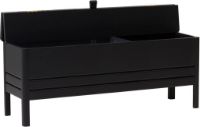 Billede af Form & Refine A Line Storage Bench 111 B: 111 cm - Black Stained Oak
