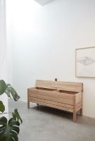 Billede af Form & Refine A Line Storage Bench 111 B: 111 cm - White Oiled Oak