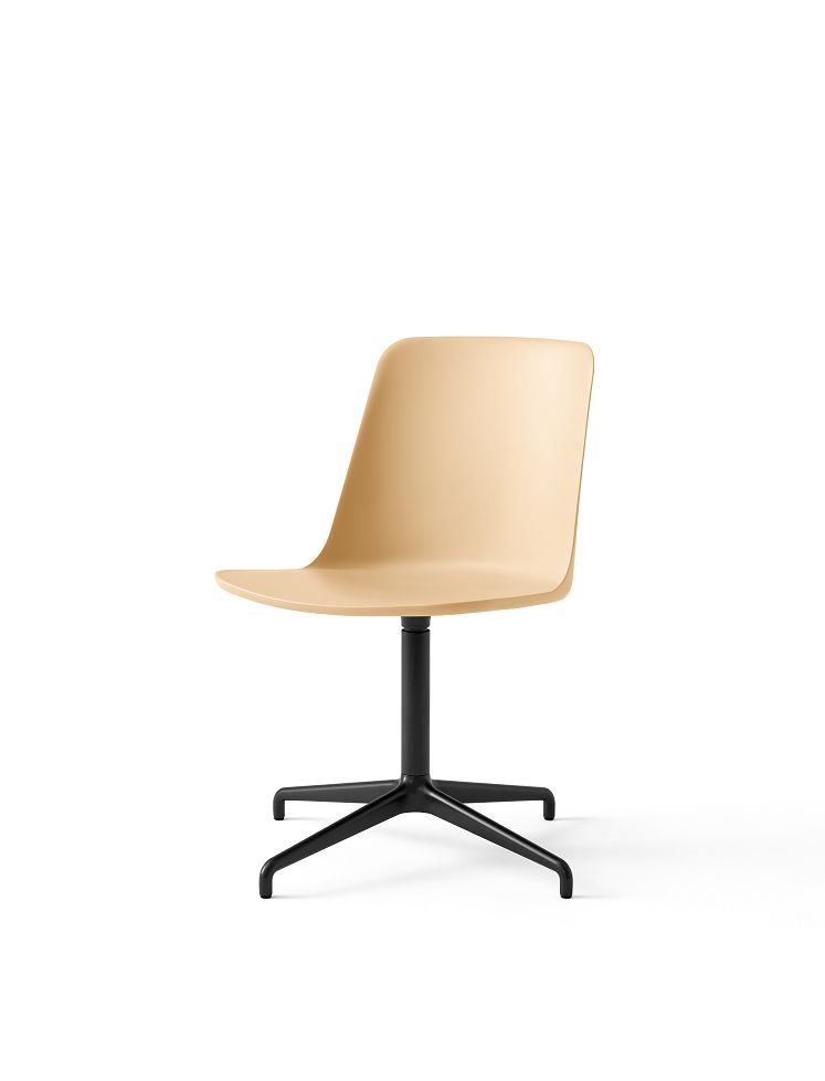 Billede af &Tradition HW11 Rely Chair SH: 46 cm - Beige Sand/Bronzed Base