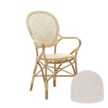 Billede af Sika-Design Hynde til Rossini & Isabell Stol 43x45 cm - A670 Michelangelo White