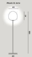 Billede af Foscarini Rituals Gulvlampe XL H: 188cm - Hvid/Hvid