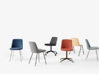 Billede af &Tradition HW21 Rely Chair SH: 46 cm - Beige Sand/Polished Aluminium Base 