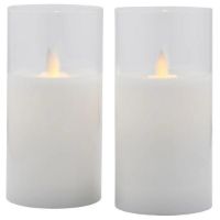 Billede af Sirius Ivy Mini Glaslys 2STK H: 9 cm - Hvid OUTLET