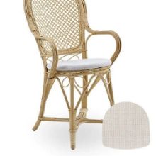 Billede af Sika-Design Hynde til Fleur Spisebordsstol 43x43 cm - A670 Michelangelo White