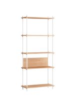 Billede af Moebe Shelving System 200x85 cm - Oak/White