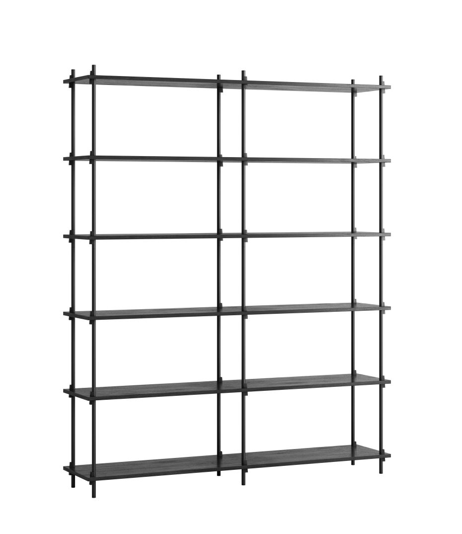 Billede af Moebe Shelving System Double 200x162 cm - Black