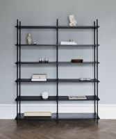 Billede af Moebe Shelving System Double 200x162 cm - Black