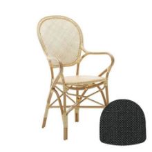 Billede af Sika-Design Hynde til Rossini & Isabell Stol 43x45 cm - A669 Rintin Oxalis Dark Grey 