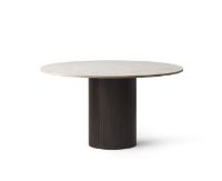 Billede af Vipp 494 Cabin Round Table Ø: 130 cm - Dark Oak / Beige Marble 