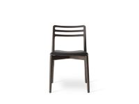 Billede af Vipp 481 Cabin Chair SH: 45,5 cm - Dark Oak w/ Black Leather