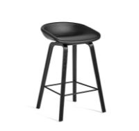 Billede af HAY AAS33 Barstol Low SH: 65 cm - Black Oak / Sierra 1001/Black Footrest 