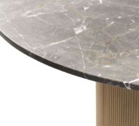 Billede af Vipp 494 Cabin Round Table Ø: 130 cm - Dark Oak / Grey Marble 