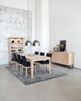 Billede af Skovby SM452 Vitrineskab 100x162 cm - Hvidolieret Eg / Cremehvid