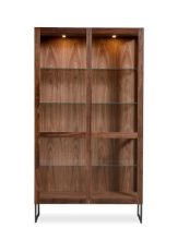 Billede af Skovby SM452 Vitrineskab 100x162 cm - Lakeret Valnød