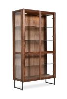 Billede af Skovby SM452 Vitrineskab 100x162 cm - Lakeret Valnød