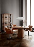 Billede af Skovby SM452 Vitrineskab 100x162 cm - Lakeret Valnød