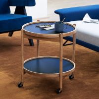 Billede af Brdr. Krüger Bølling Bakkebord m. 2 bakker Ø: 50 cm - Ubehandlet Bøg/Water 