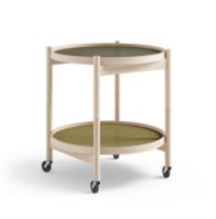 Billede af Brdr. Krüger Bølling Bakkebord m. 2 bakker Ø: 50 cm - Ubehandlet Bøg/Grøn og Mørkegrøn