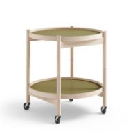 Billede af Brdr. Krüger Bølling Bakkebord m. 2 bakker Ø: 50 cm - Ubehandlet Bøg/Grøn og Mørkegrøn