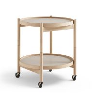 Billede af Brdr. Krüger Bølling Bakkebord m. 2 bakker Ø: 50 cm - Olieret Bøg/Lysegrå og Grå