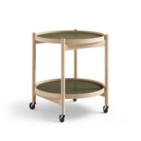 Billede af Brdr. Krüger Bølling Bakkebord m. 2 bakker Ø: 50 cm - Olieret Bøg/Grøn og Mørkegrøn