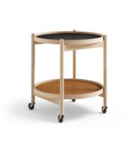 Billede af Brdr. Krüger Bølling Bakkebord m. 2 bakker Ø: 50 cm - Olieret Bøg/Cognac og Sort