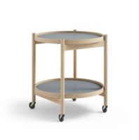 Billede af Brdr. Krüger Bølling Bakkebord m. 2 bakker Ø: 50 cm - Ubehandlet Eg/Water 