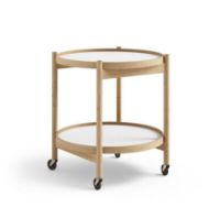 Billede af Brdr. Krüger Bølling Bakkebord m. 2 bakker Ø: 50 cm - Olieret Eg/Base 