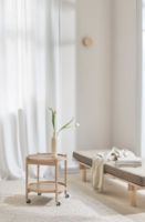 Billede af Brdr. Krüger Bølling Bakkebord m. 2 bakker Ø: 50 cm - Olieret Eg/Beige og Brun