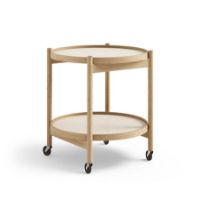 Billede af Brdr. Krüger Bølling Bakkebord m. 2 bakker Ø: 50 cm - Olieret Eg/Gul og Creme