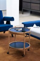 Billede af Brdr. Krüger Bølling Bakkebord m. 2 bakker Ø: 50 cm - Sortmalet Eg/Water