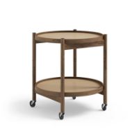 Billede af Brdr. Krüger Bølling Bakkebord m. 2 bakker Ø: 50 cm - Røget Eg Olieret/Beige og Brun