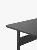 Billede af &Tradition Pavilion Desk AV16 130x65 cm - Linoleum Black 4023/Black Oak/Black Legs