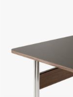 Billede af &Tradition Pavilion Desk AV16 130x65 cm - Linoleum Iron 4178 / Walnut 